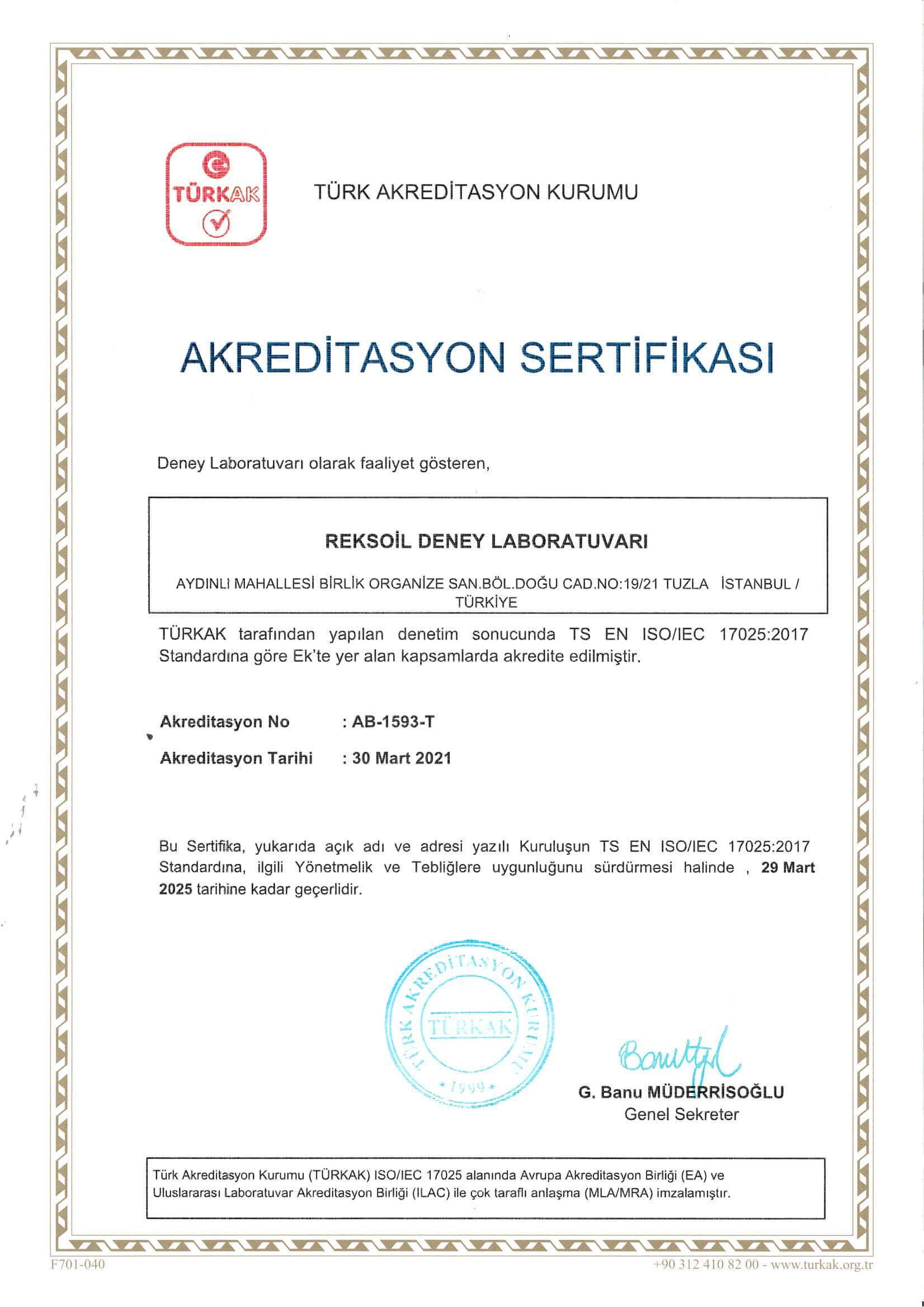 Certificate APEX Akreditasyon